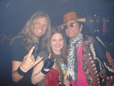 Night Ranger's Joel Hoekstra, Kelly Cameron and Survivor's Jim Peterik Photo